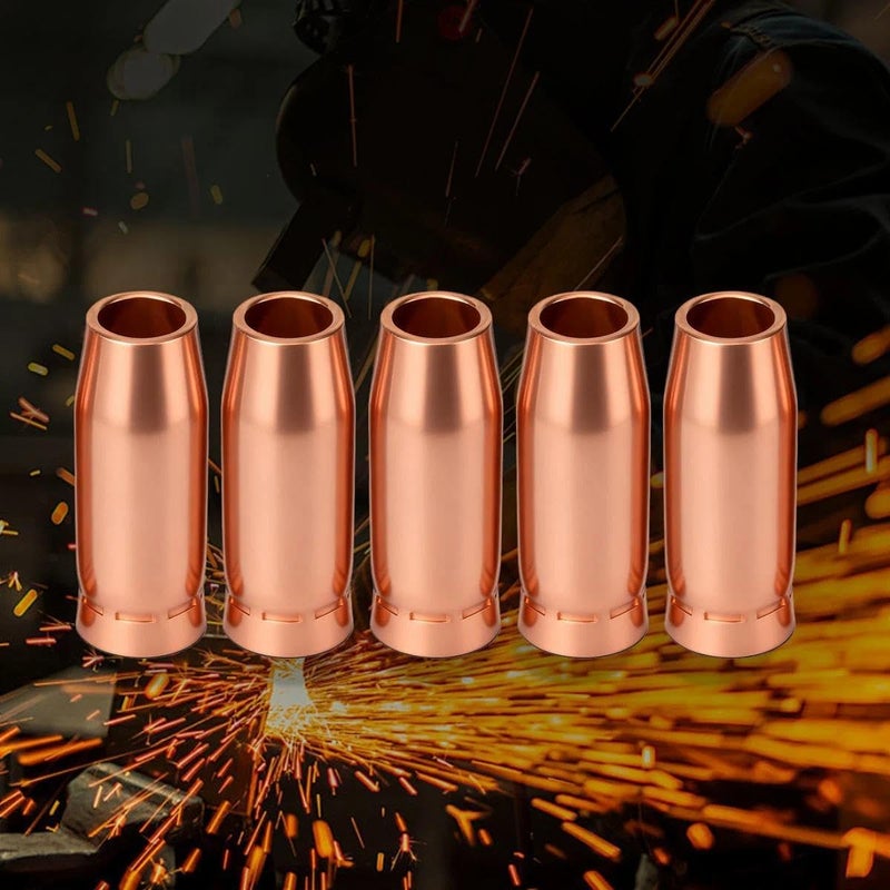 Hasweld 5PK Nozzle 198855 5/8" Fits Miller Spoolmatic 15A 30A Pro & XR Series Roughneck C-Series Welding Gun Consumables - Image 5